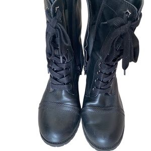 Combat Boots Faux leather